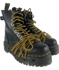 Dr Martens Black Jadon XL Abruzzo Leather Platform Boots, size UK 5 EU 38 👠 — front