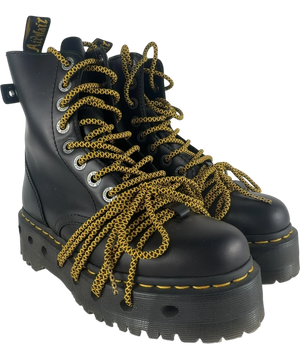 Dr Martens Black Jadon Xl Abruzzo Leather Platform Boots UK 5 EU 38