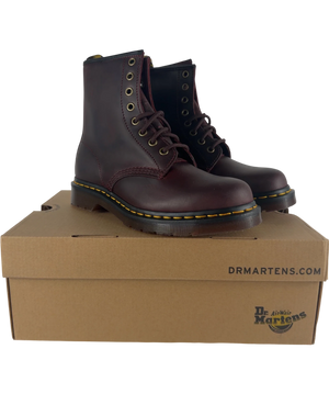 Dr Martens 1460 Crazy Horse Leather Lace Up Boots Cherry Red UK 5 EU 38