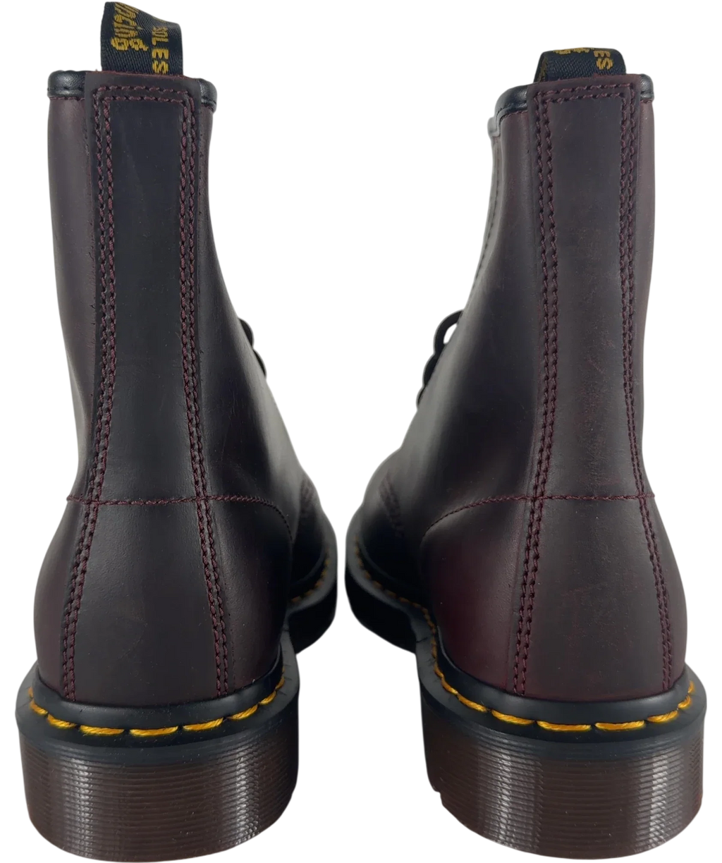 Dr Martens Red 1460 Crazy Horse Leather Lace Up Boots Cherry Red, size UK 5 EU 38 👠 — back