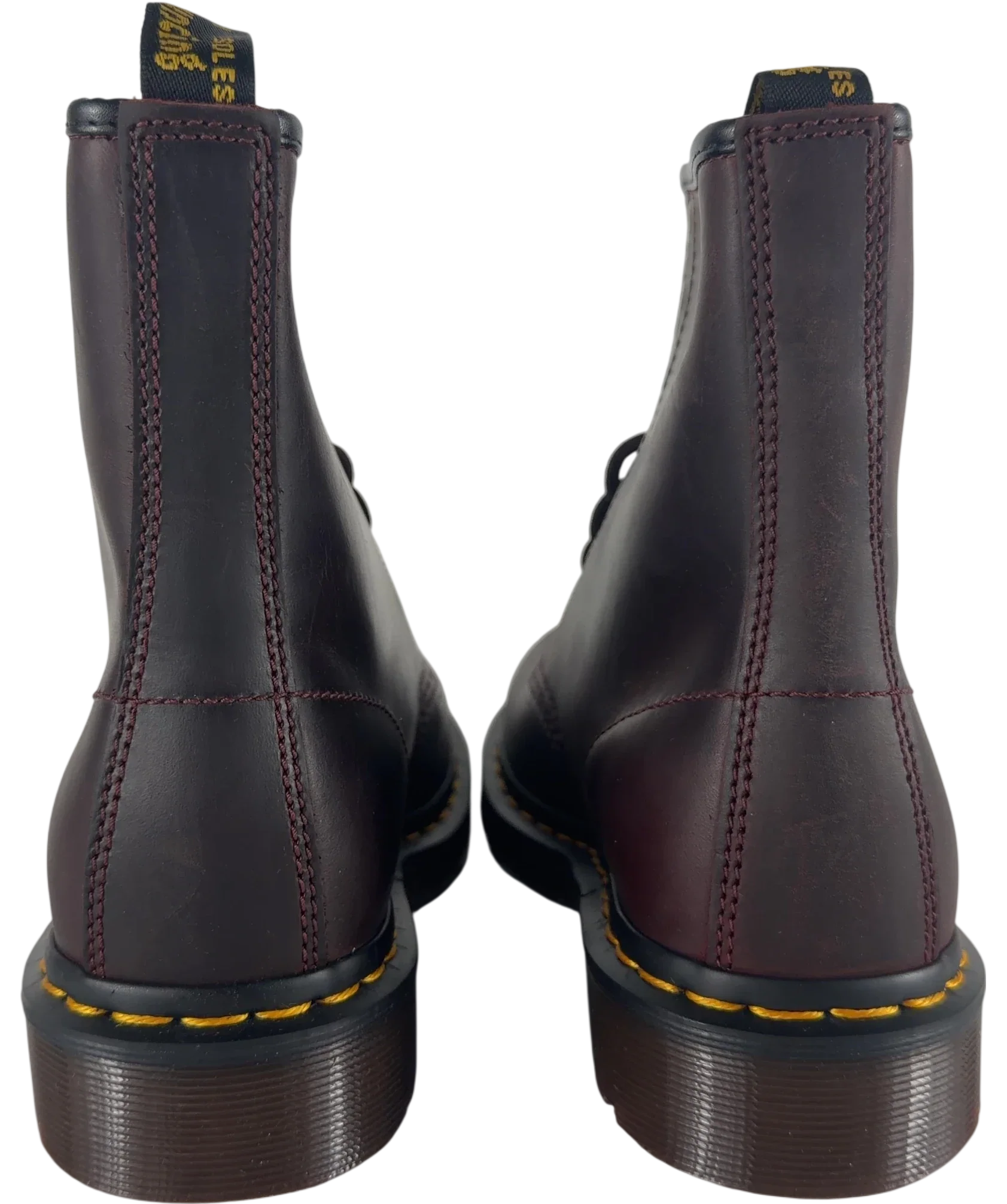 Dr Martens Red 1460 Crazy Horse Leather Lace Up Boots Cherry Red, size UK 5 EU 38 👠 — back