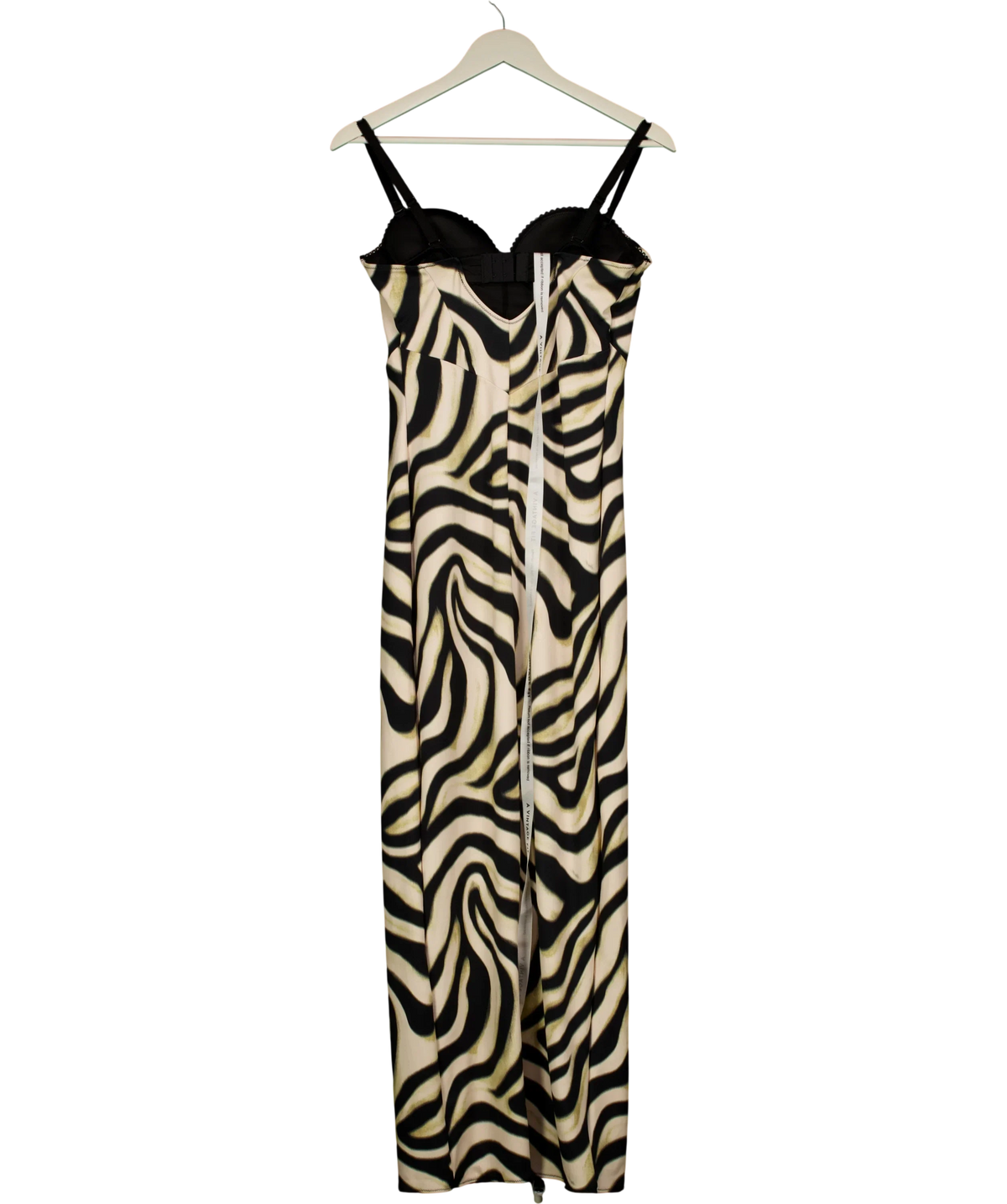 A VINTAGE FIT Cream CREAM MIX Bodycon Dress Swirl, size UK XL — back