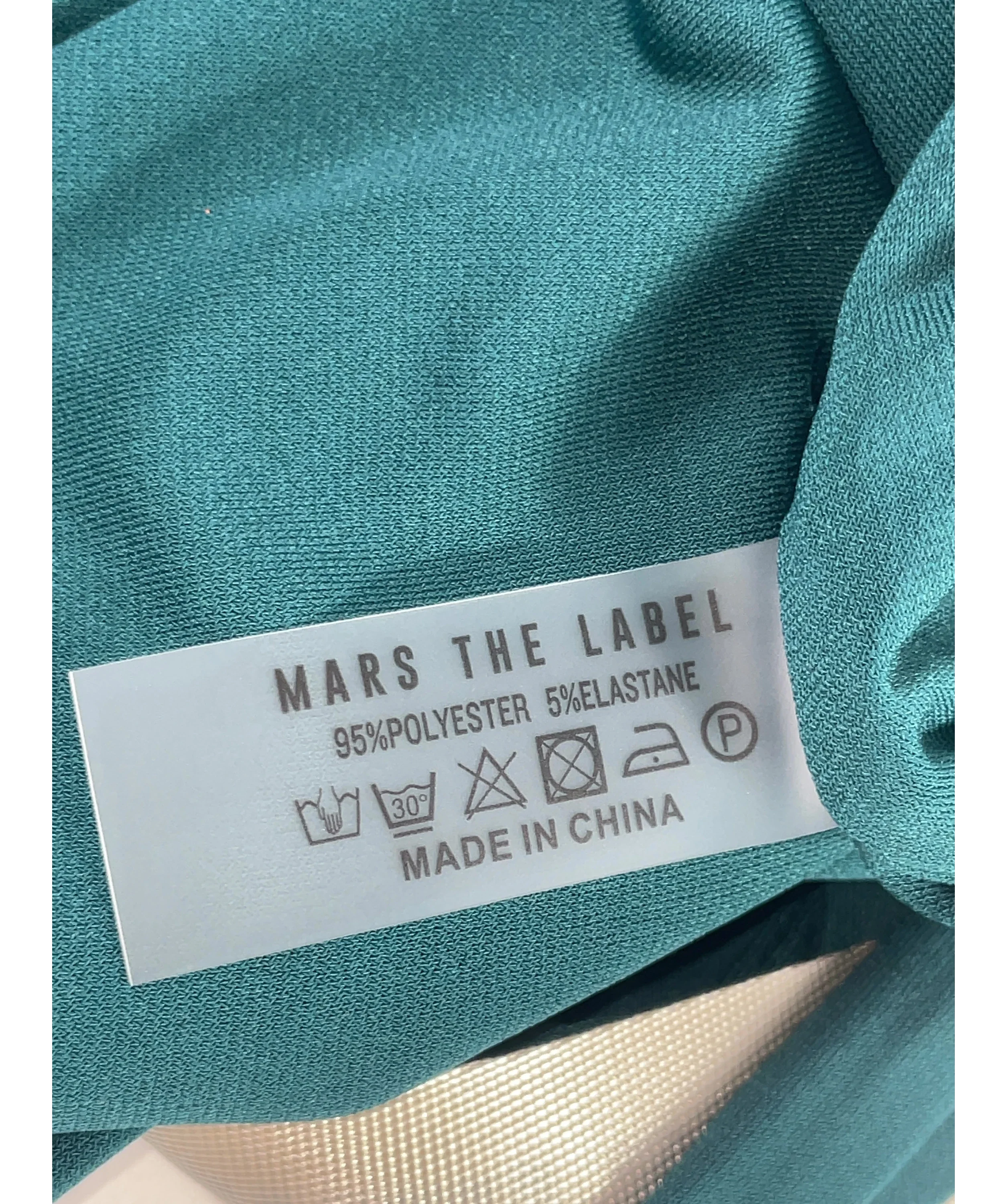 Mars the Label Green The Sandra Corset Waist Capri Jumpsuit In TEAL GREEN, size UK 18 — label