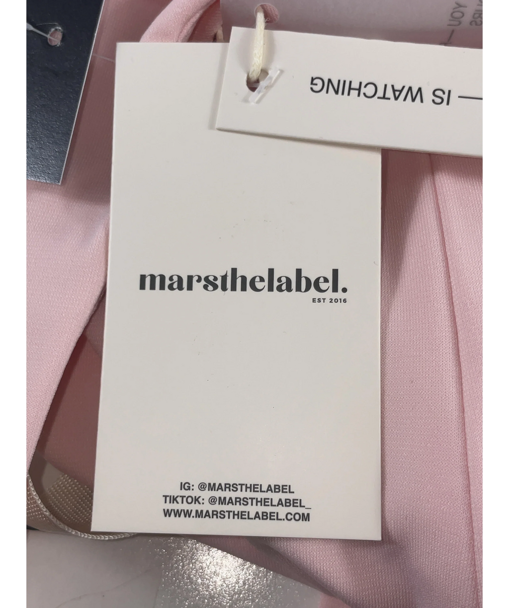 Mars the Label Pink The Sandra Capri Jumpsuit in Pink, size UK 18 — detail