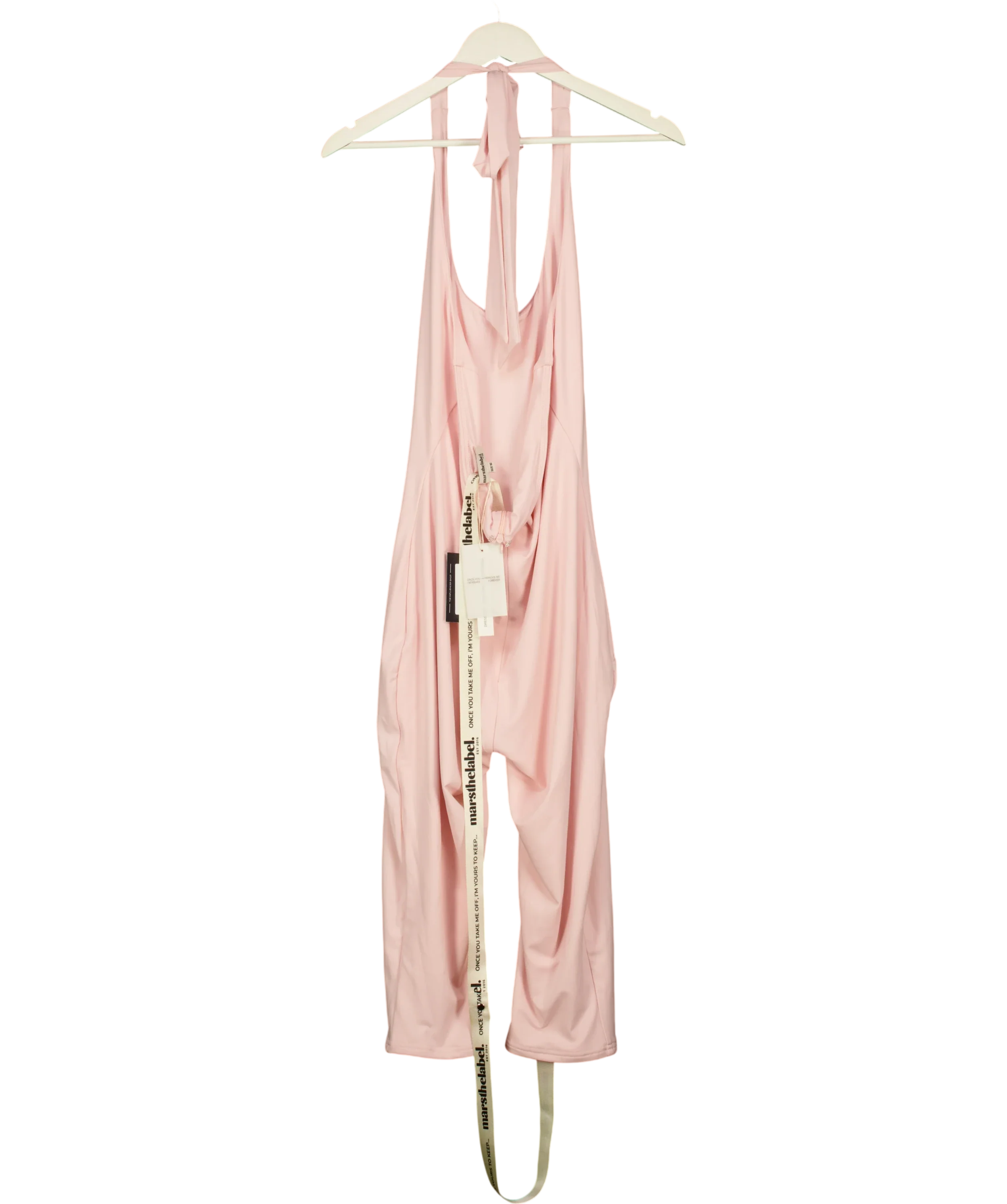 Mars the Label Pink The Sandra Capri Jumpsuit in Pink, size UK 18 — back