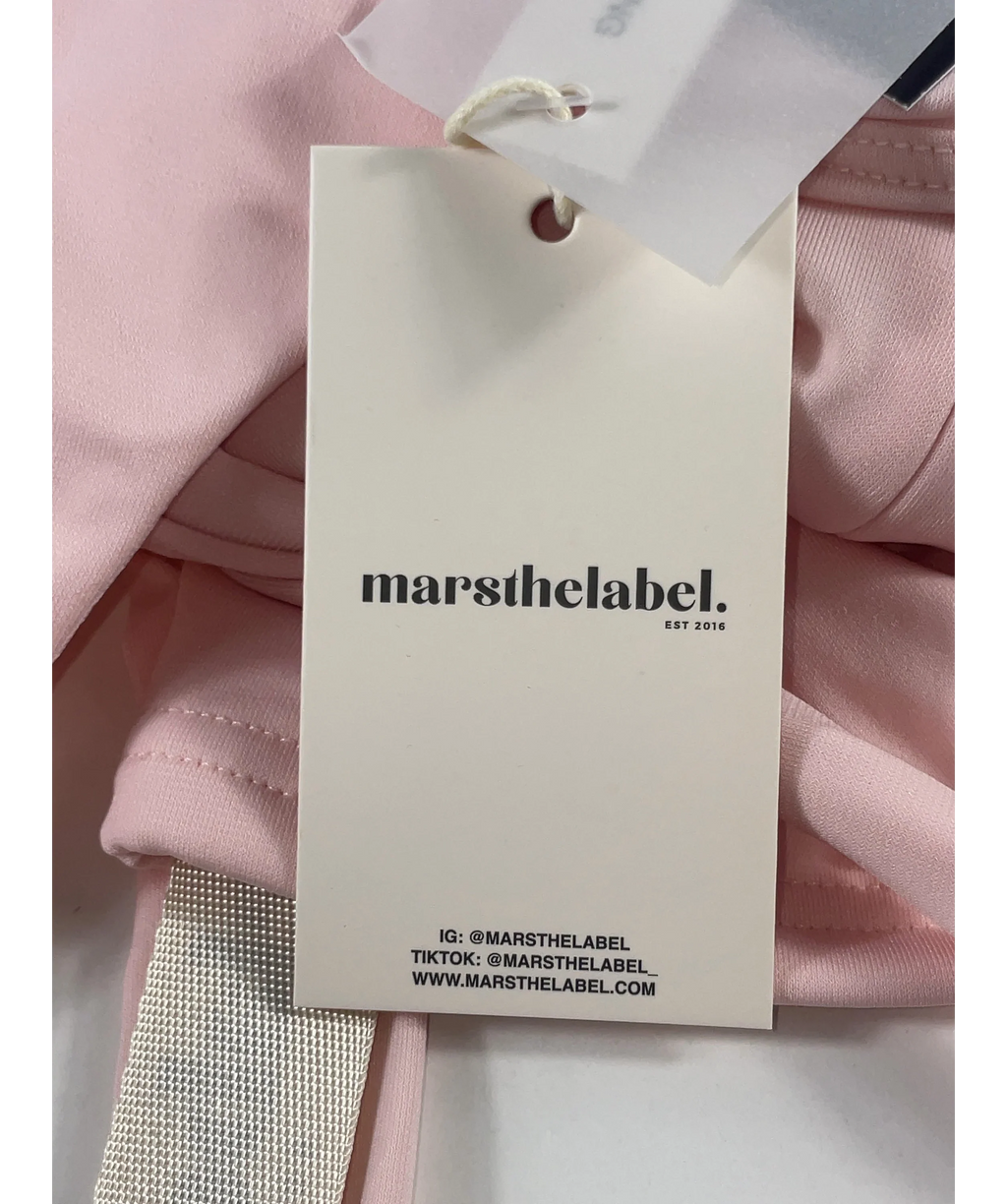Mars the Label The Sandra Corset Waist Capri Jumpsuit In Pink UK 16 — Brand