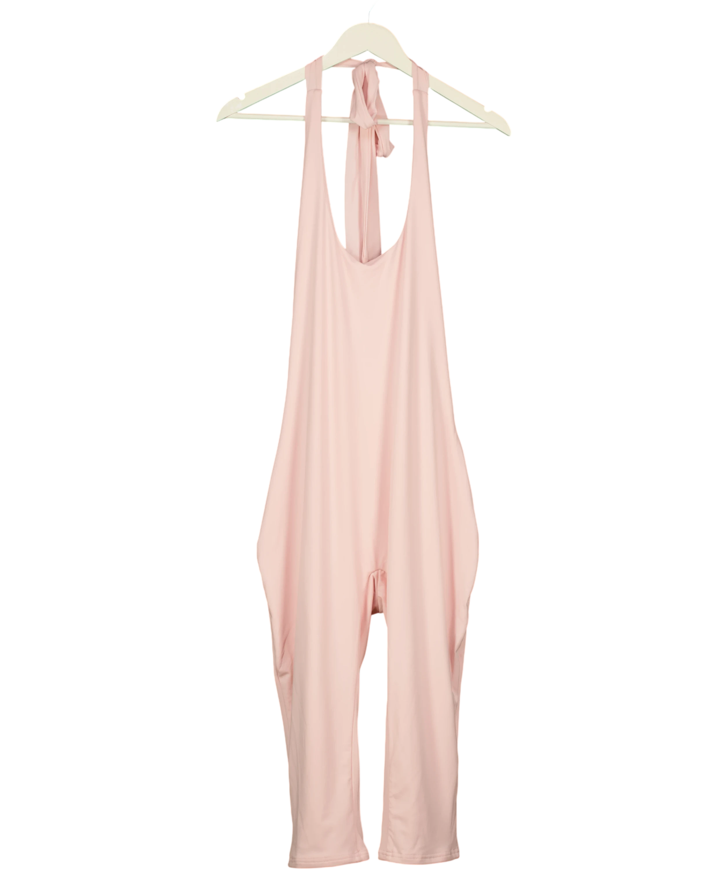 Mars the Label Pink The Sandra Corset Waist Capri Jumpsuit In PINK, size UK 16 — front