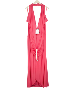BBX BRAND Rayani Pink Guava Halter Dress UK 18