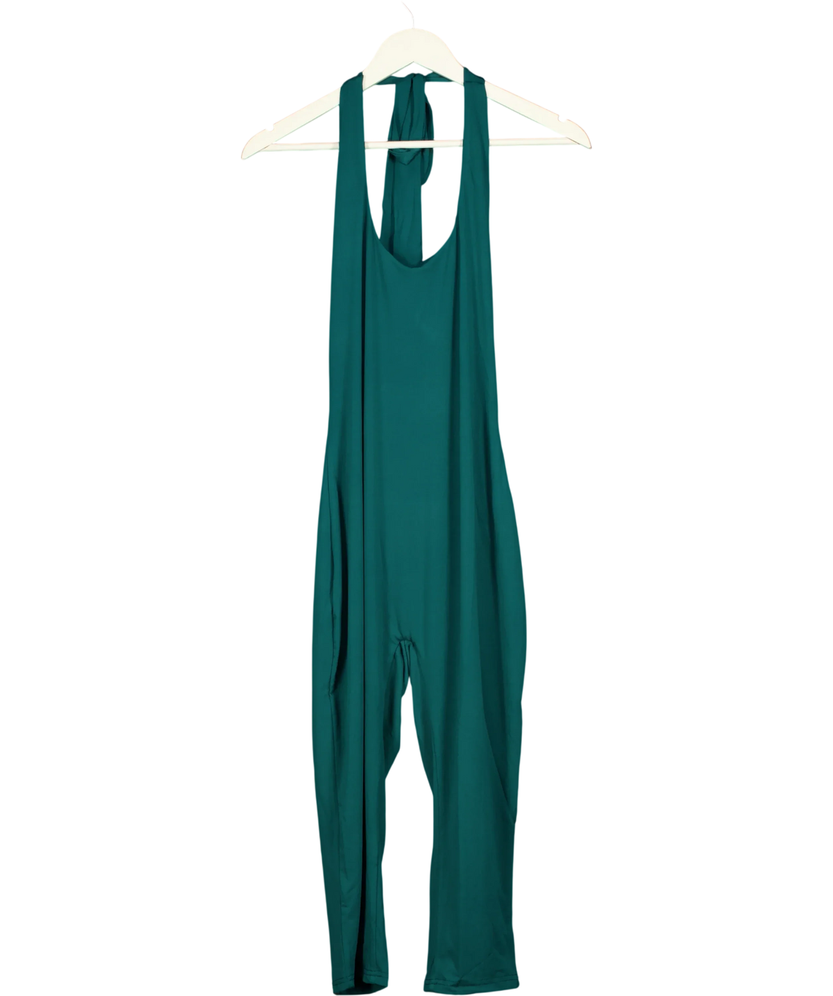 Mars the Label Green The Sandra Corset Waist Capri Jumpsuit In Teal Green, size UK 16 — front