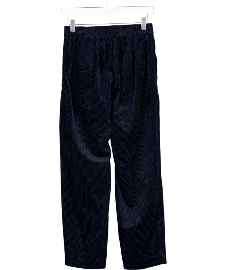Sunspel Blue U794 Double Pleat Corduroy Trouser UK XXS