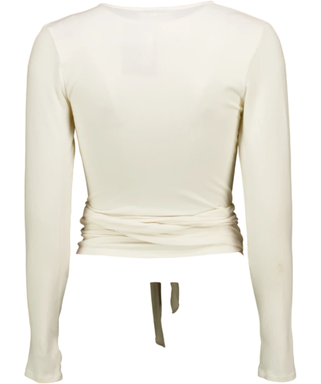 SISTERLY TRIBE Cream Cozy Wrap Cardigan Top UK M