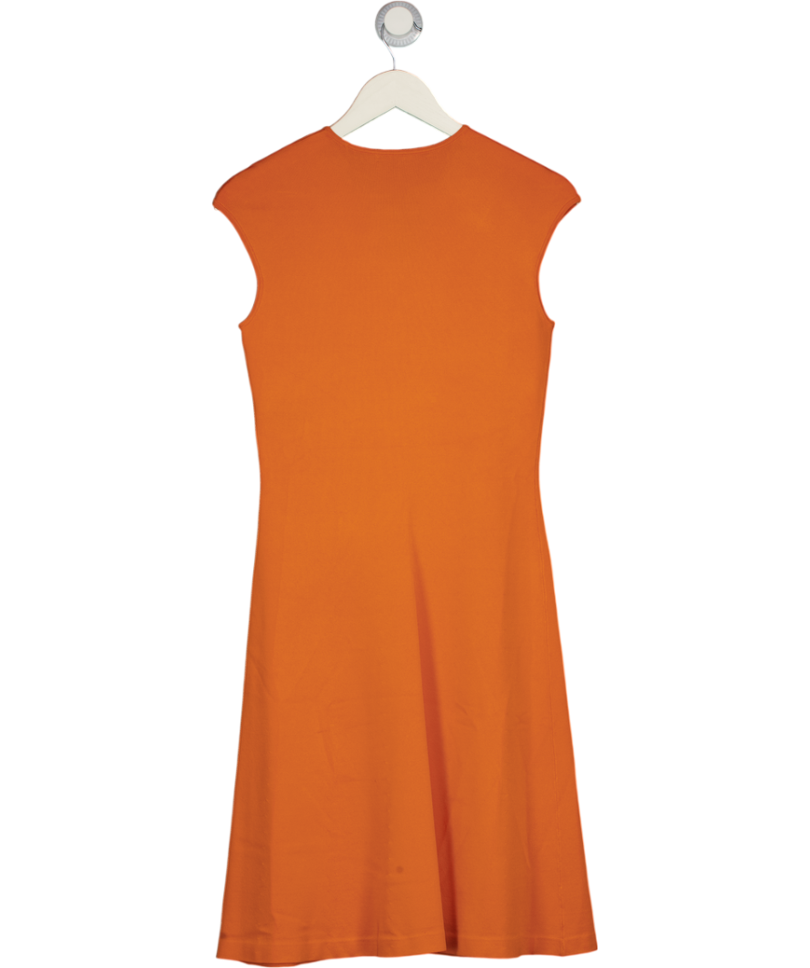 RALPH LAUREN Orange Sleeveless Knit Fit & Flare Skater Dress UK S