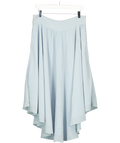 Uterque Blue Chiffon Dipped Hem Midi Skirt UK L