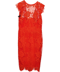 Paper Dolls Tall Orange Guipure Lace Dress UK 14