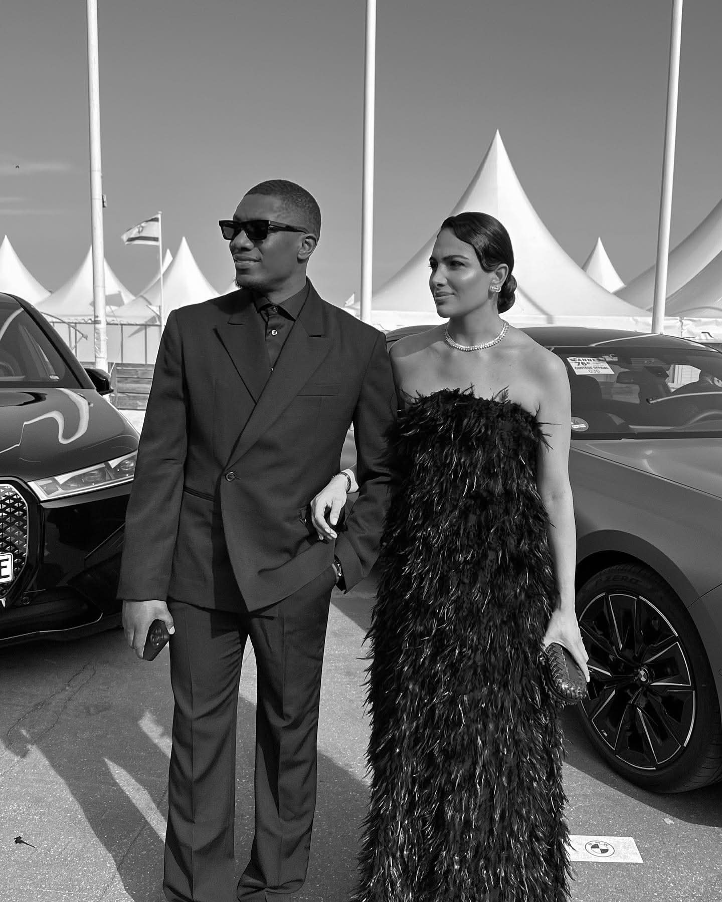 angelokatsapis Black Strapless Feathered Maxi Dress UK 12