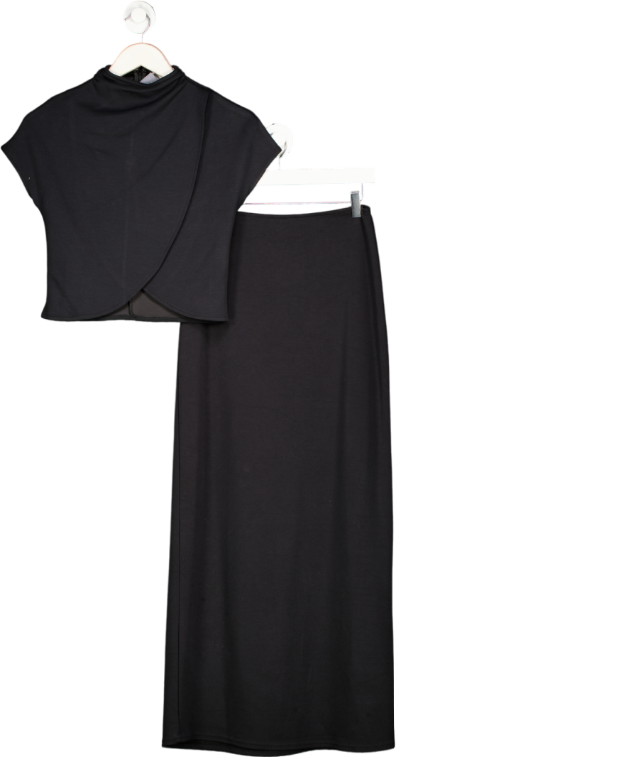 Meshki Black Maxi Dress UK XS