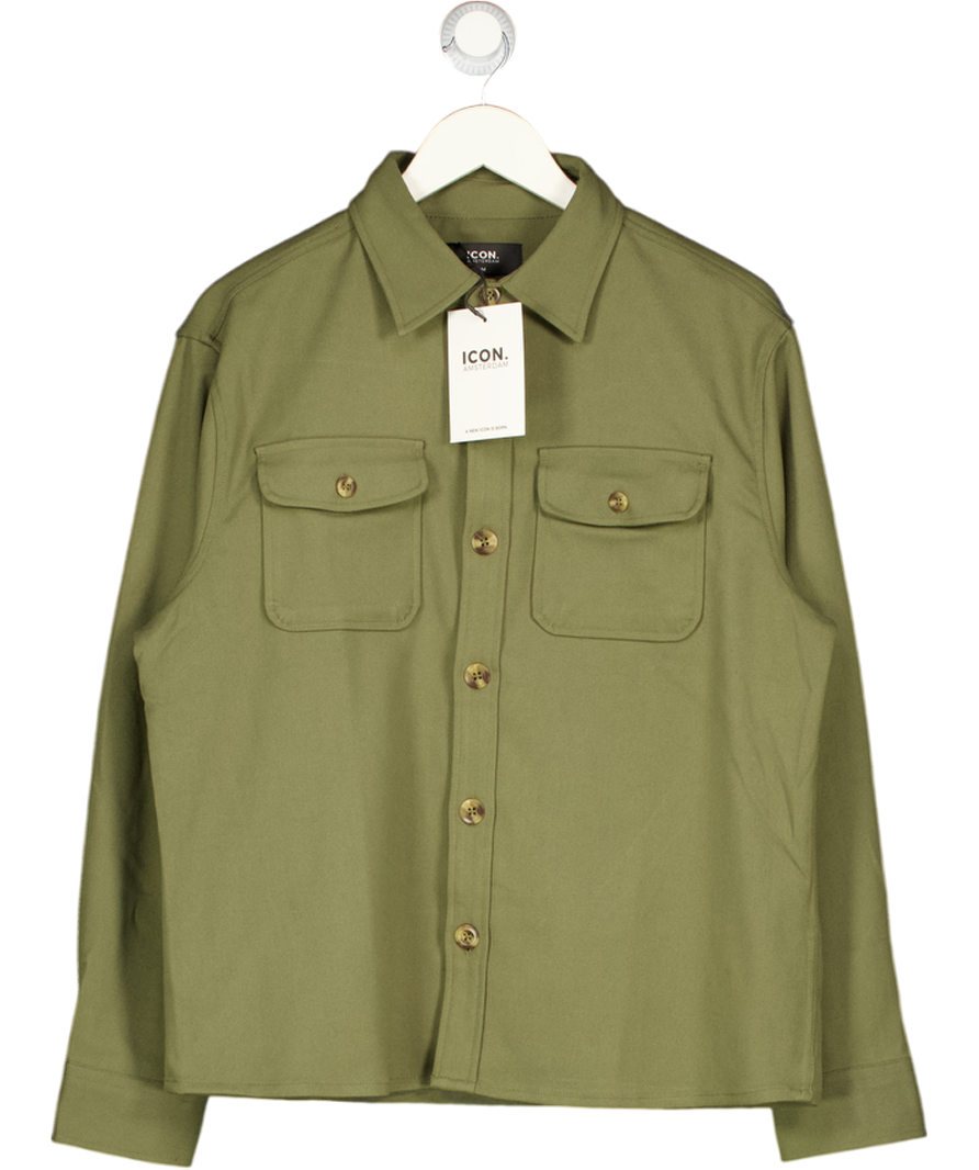 Icon Amsterdam Green The Vito Overshirt UK M