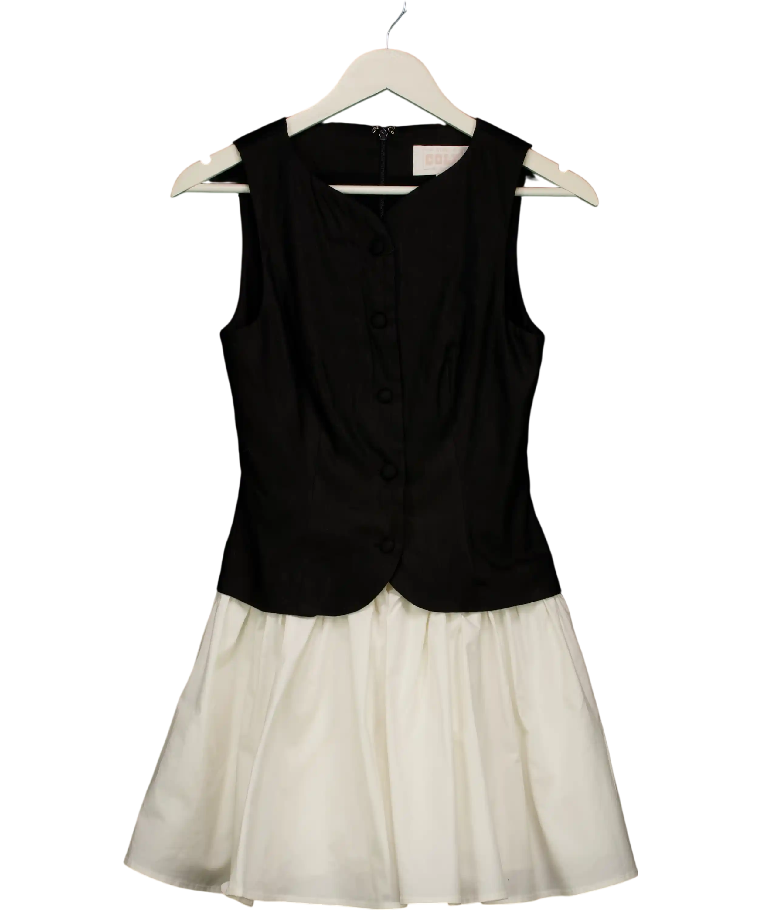 STONE COLD FOX X Revolve Hannah Mini Dress Black & White UK S