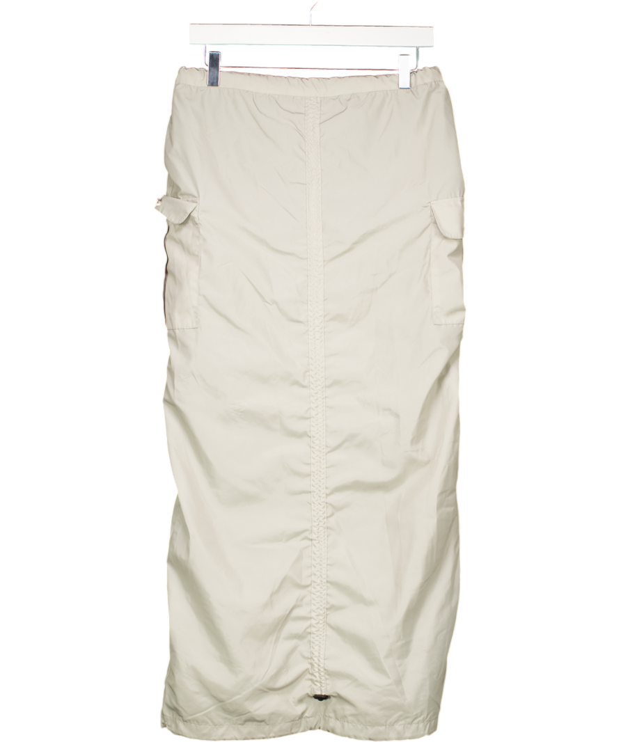 wmnswear Beige Nevo Cargo Midaxi Skirt UK S