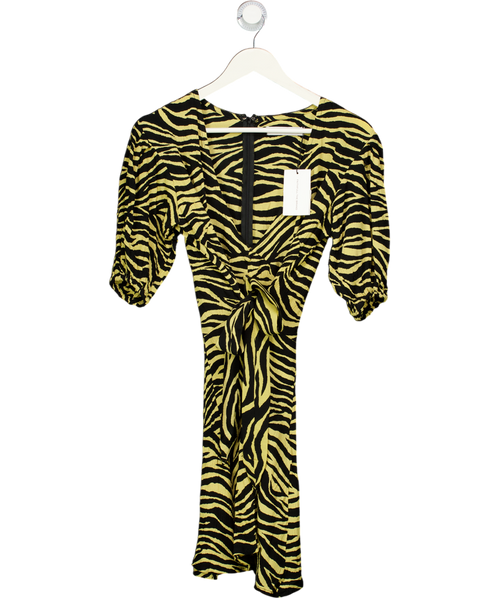 Faithfull The Brand Yellow Ilia Mini Dress UK S
