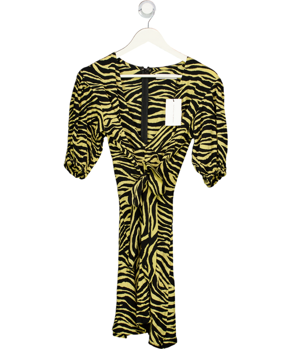 Faithfull The Brand Yellow Ilia Mini Dress UK S