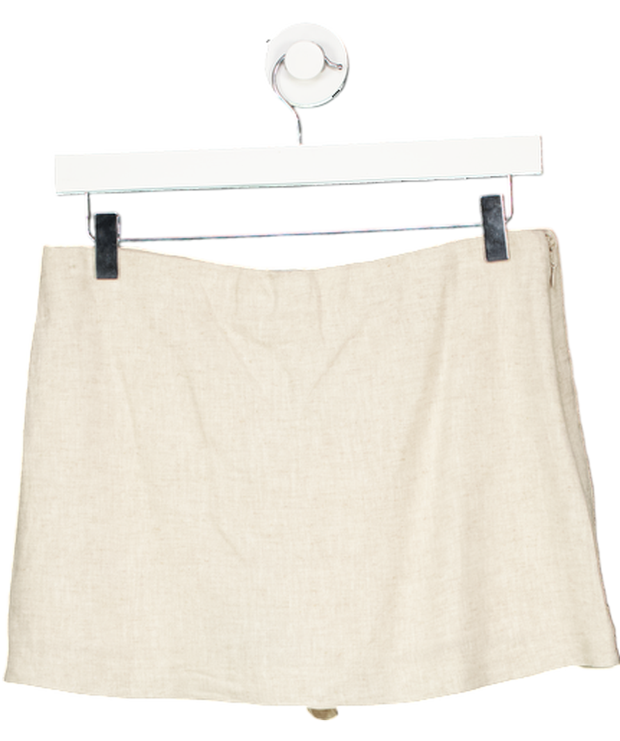 Abercrombie & Fitch Beige Scarlett Mini Skort Mid Rise UK S