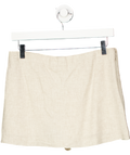 Abercrombie & Fitch Beige Scarlett Mini Skort Mid Rise UK S
