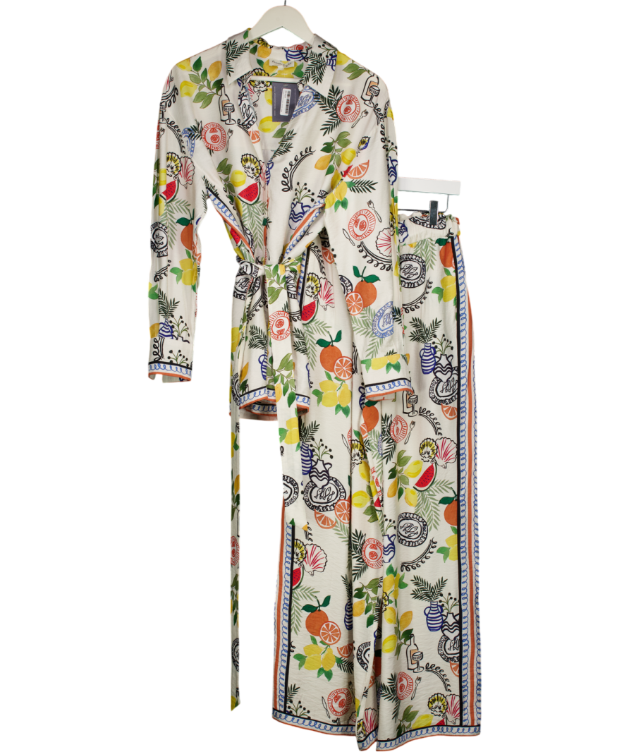 Phase Eight Multicoloured Zeliha Trouser And Shirt Set UK 10