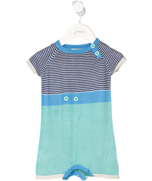 LILLE BARN Green Stripe Romper Button Fastening 9-12 Months
