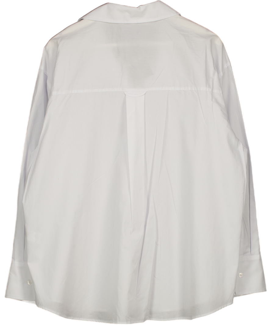 ZARA White Cotton Poplin Shirt UK XL
