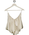 ZARA Cream Draped Satin Cami Top UK M