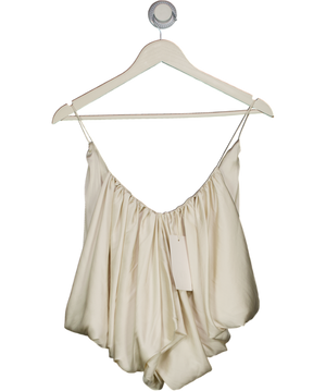 ZARA Cream Draped Satin Cami Top UK M