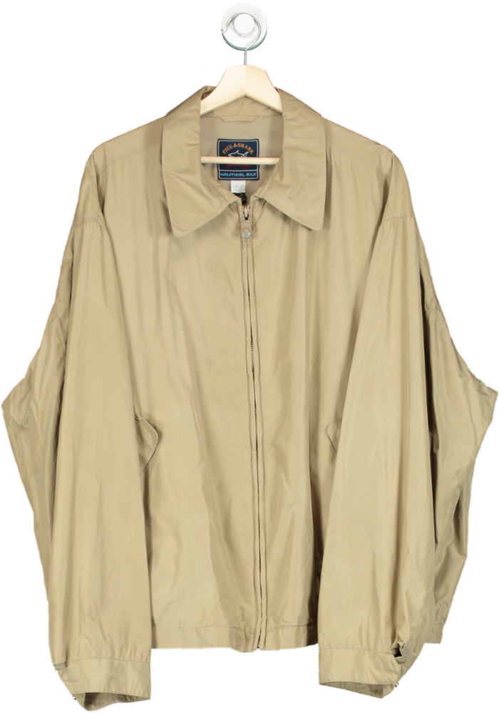 Paul & Shark Beige Nautical Silk Yachting Jacket UK XXL