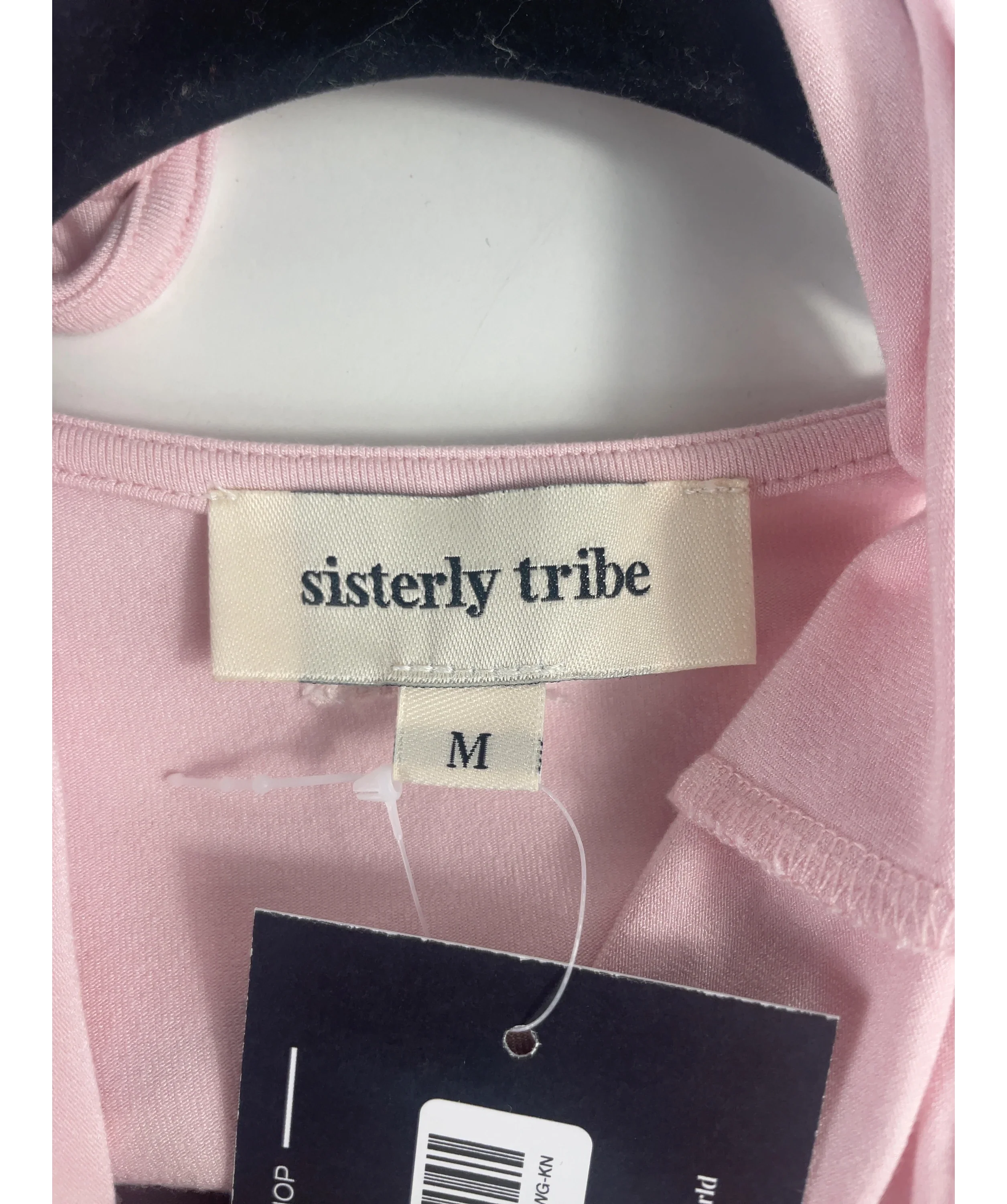 SISTERLY TRIBE Pink Soft Ballet Wrap Top Ballet Slipper pink, size UK M — detail