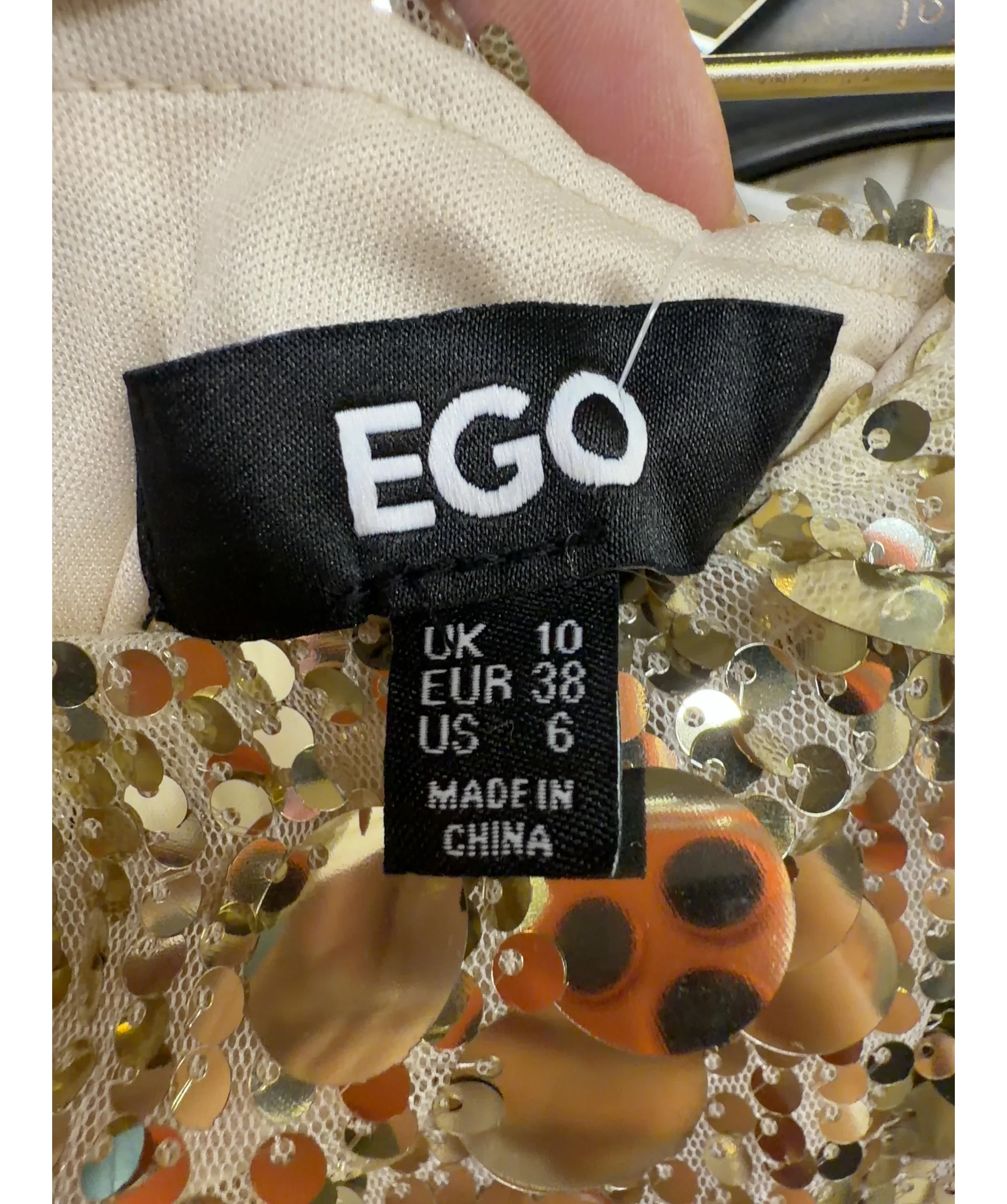 Ego Metallic Colour, size UK 10 — detail