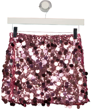 Ego Pink Sequin Mini Skirt UK 8