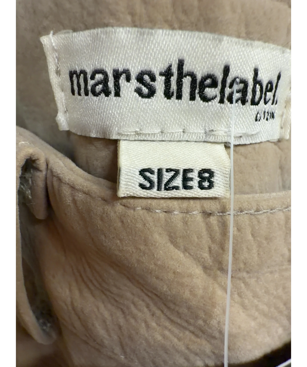 Mars the Label Beige Colour, size UK 8 — care label