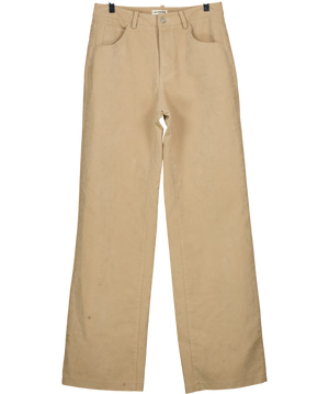 Mars the Label Beige  FAUX LEATHER  Trousers UK 8