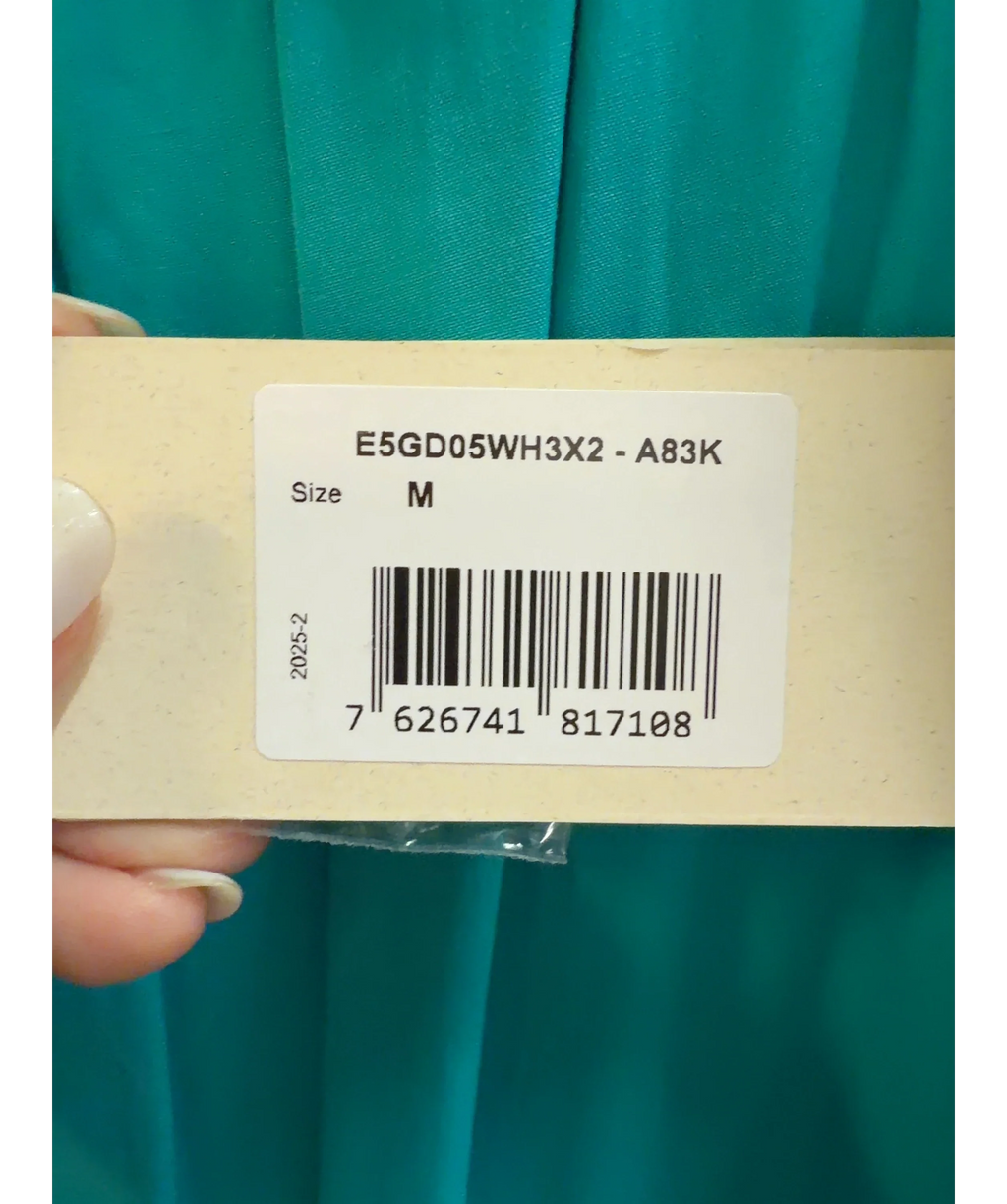 Guess teal Beach Tiered Maxi Skirt, size UK M — label