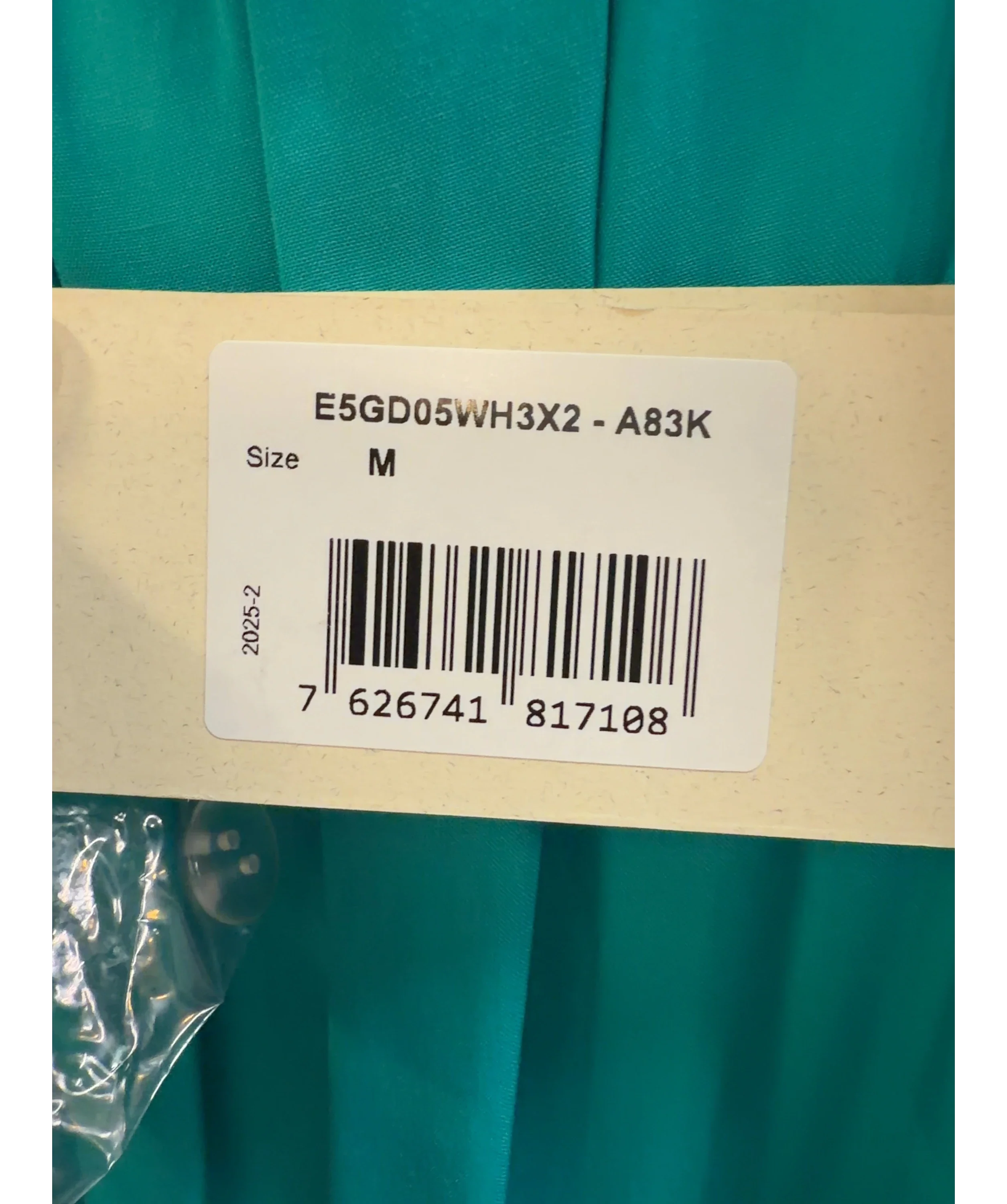 Guess teal Beach Tiered Maxi Skirt, size UK M — care label
