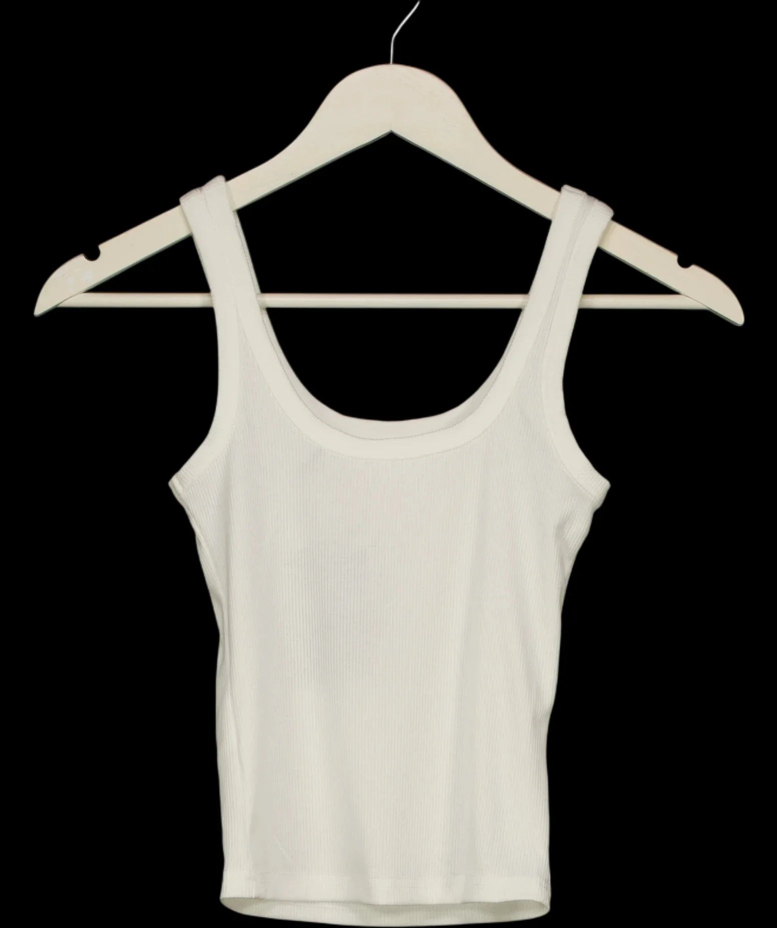 WHITE FOX White x Always Recognised Rib Tank White, size UK XS — label