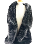 Unbranded Black Black Faux Fur Shrug — front