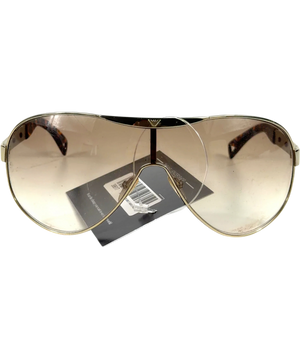 Emporio Armani Shield Sunglasses Brown UK M