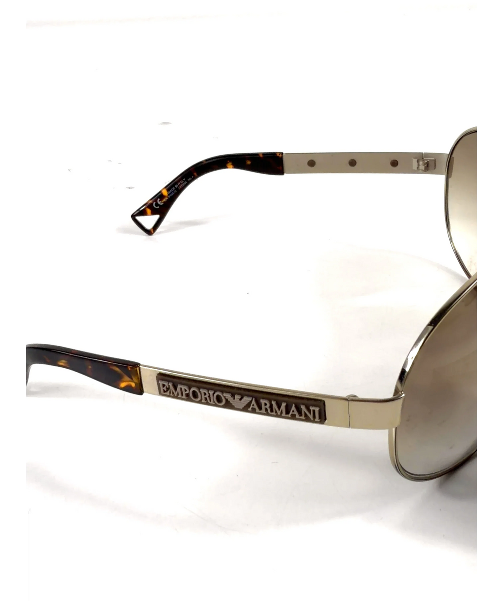 Emporio Armani Brown shield sunglasses, size UK M — detail