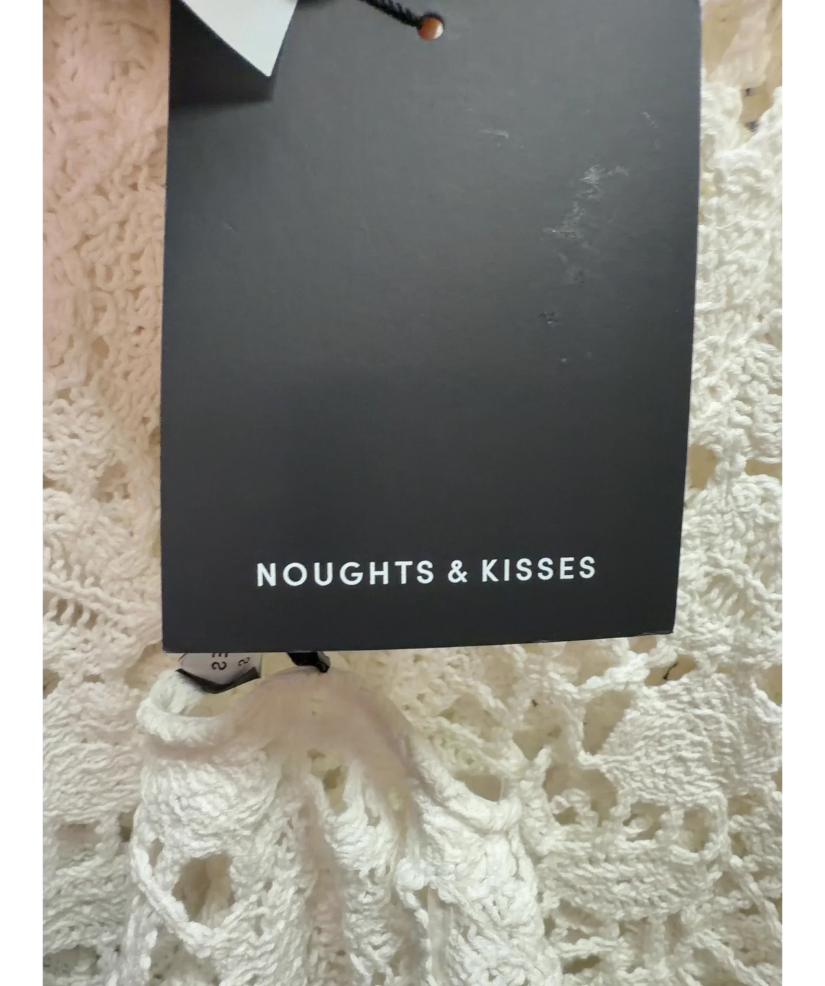 Noughts & Kisses White Colour, size UK S — detail