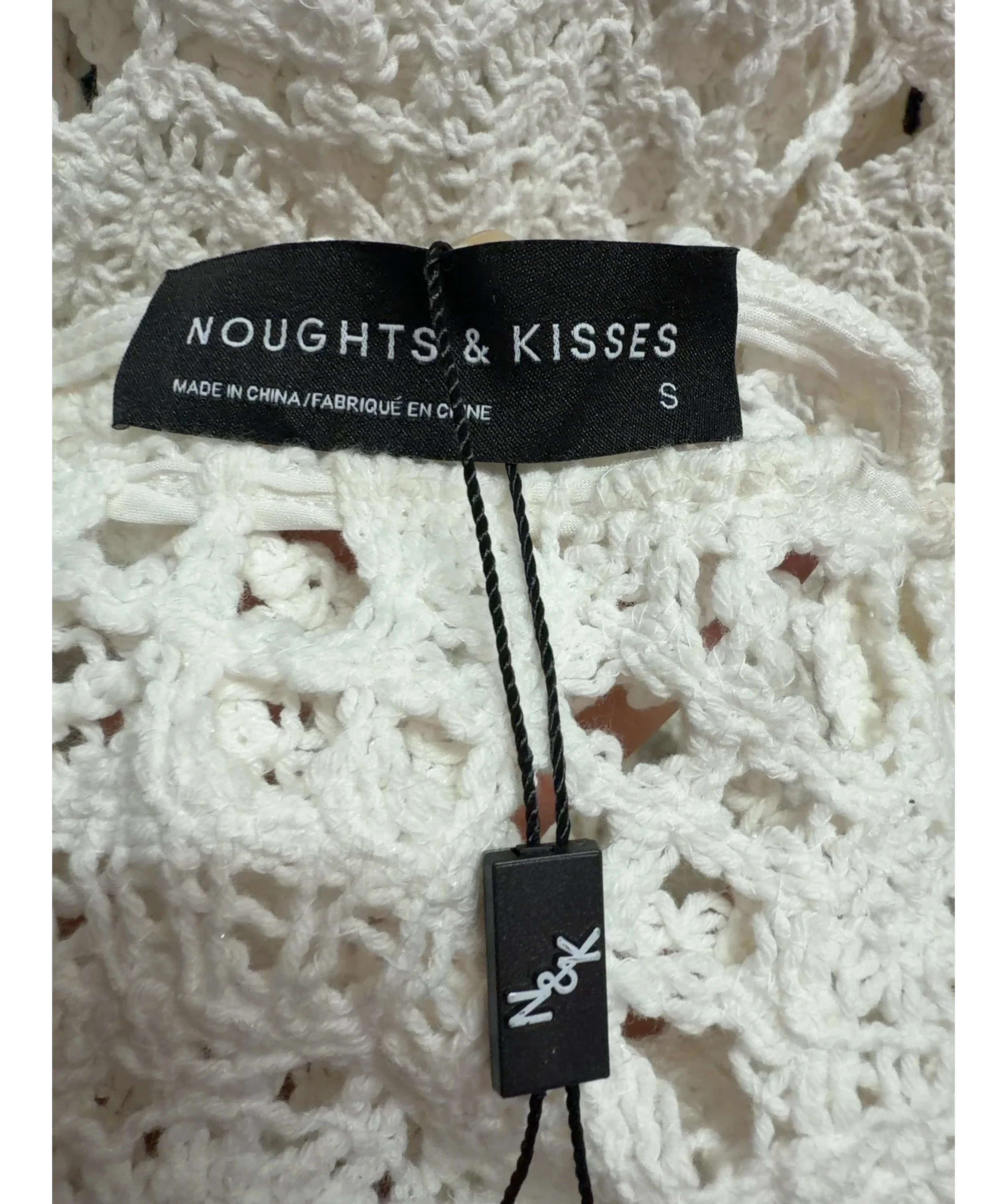 Noughts & Kisses White Colour, size UK S — care label
