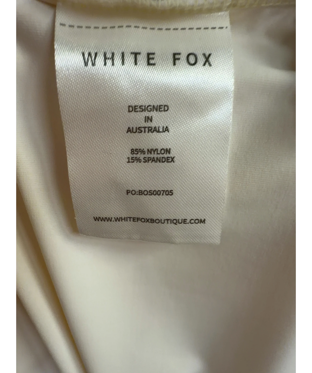 WHITE FOX Yellow Colour, size UK S — label