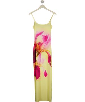White Fox Yellow Floral Maxi Dress UK S