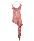 House of CB Pink Lyrah Pink Print Ruffle Mini Dress, size UK S — front