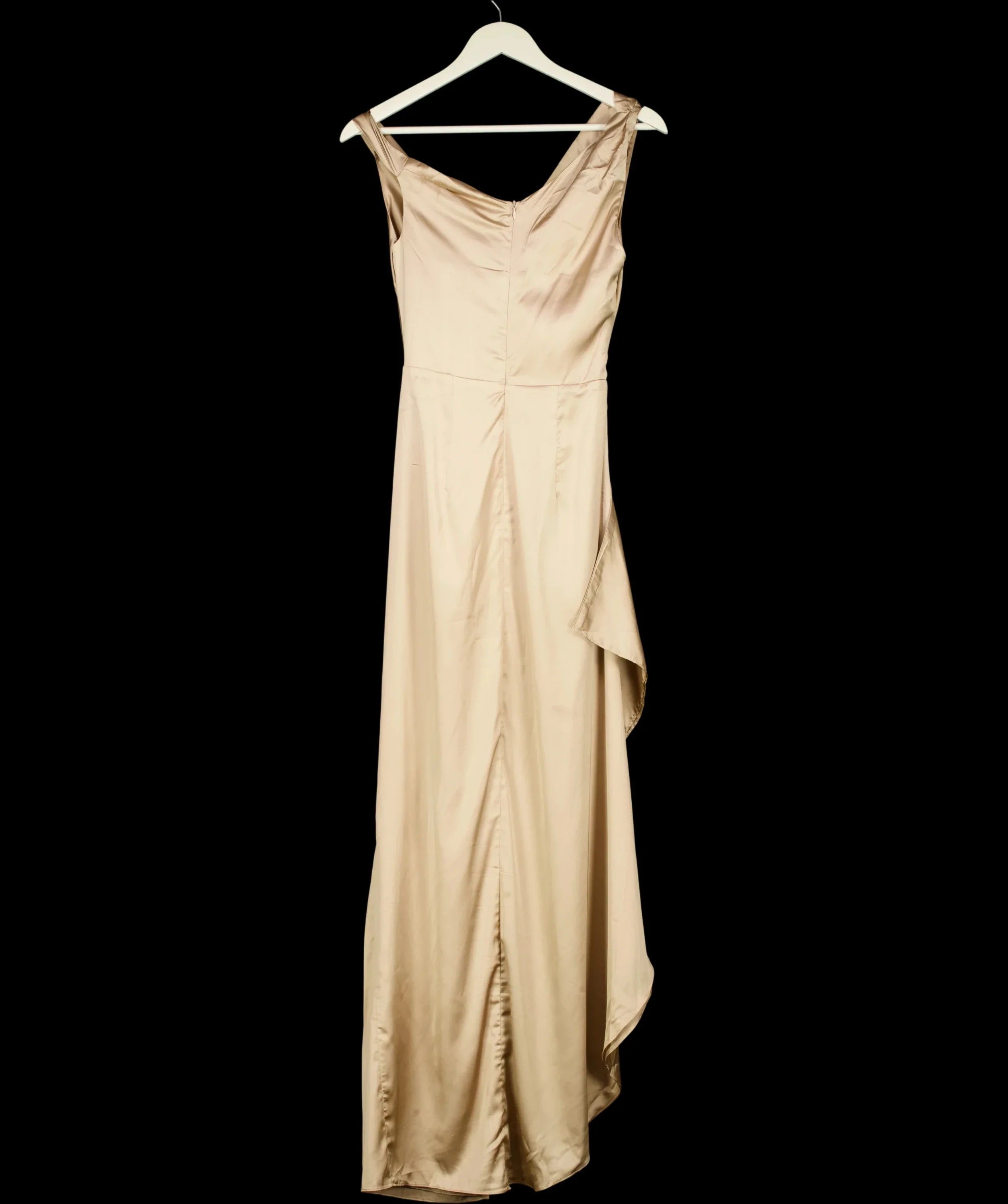 Babyboo Beige Juliene Satin Corset Maxi Dress Champagne beige, size UK S — label